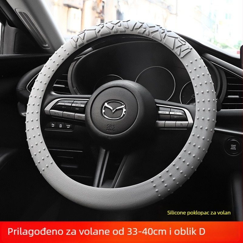 Silikonsko pokrov volana za automobil – upija znoj, protuklizni, univerzalna prilagodba, tanak i mekan