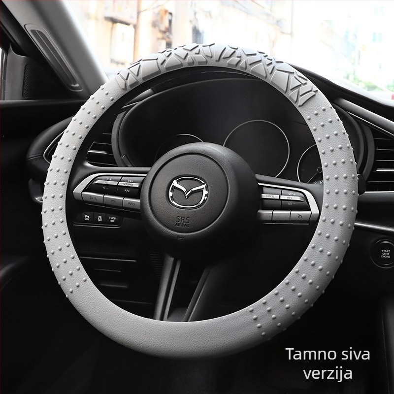 Silikonsko pokrov volana za automobil – upija znoj, protuklizni, univerzalna prilagodba, tanak i mekan