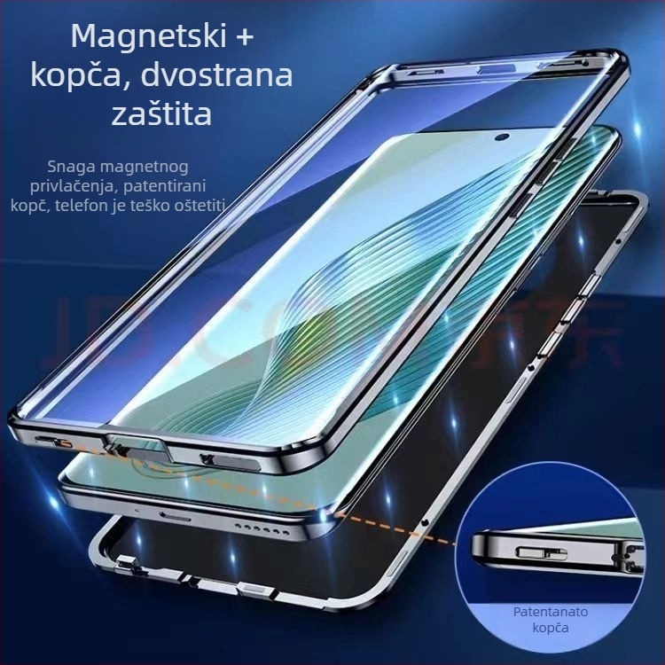 Kućište za telefon X50 za Huawei, stakleni ogledni završetak, magnetno, prilagodljivo
