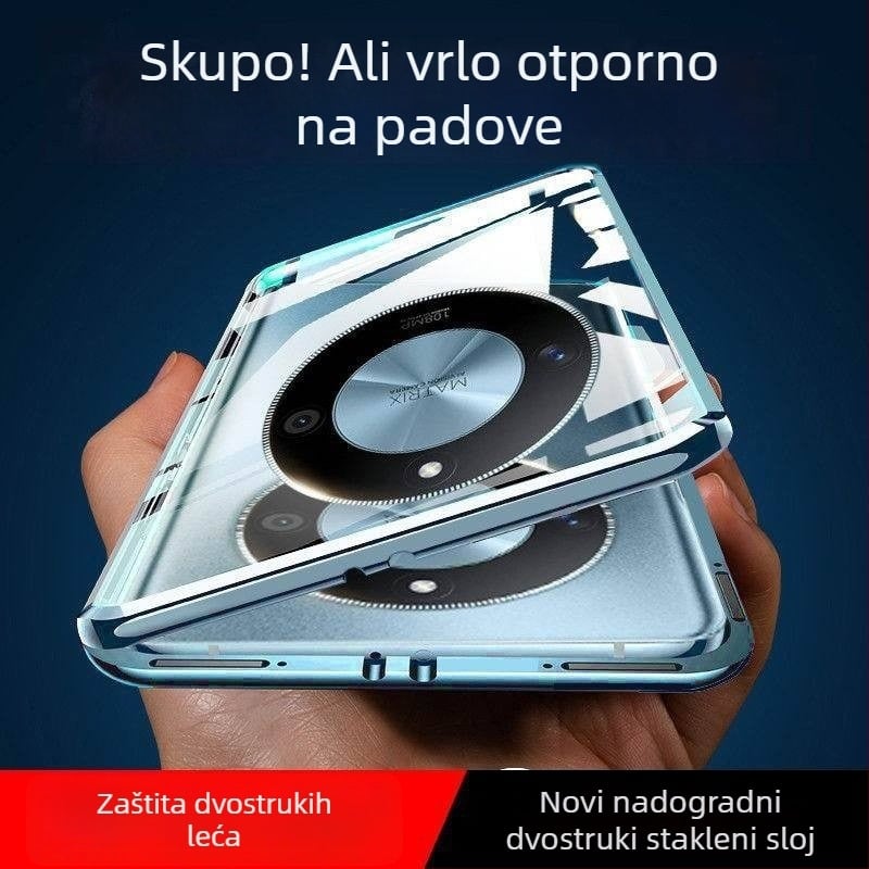 Kućište za telefon X50 za Huawei, stakleni ogledni završetak, magnetno, prilagodljivo