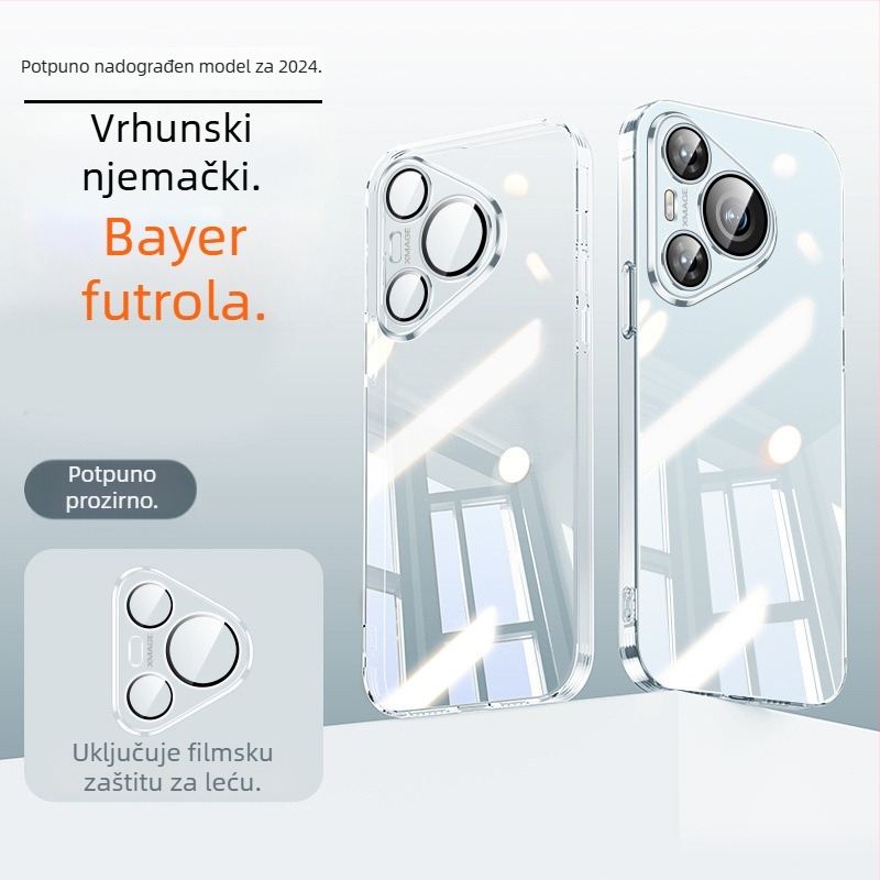 Za Huawei Pura70Pro — prozirna TPU maska s potpunom zaštitom kamere i otpornosti na padove