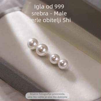 Naušnice od srebra 999, geometrijski stil, marka Kunling, elektroplatirano (Materijal: Srebro 999; Završna obrada: Elektroplatiranje; Marka: Kunling; Stil: Geometrijski)