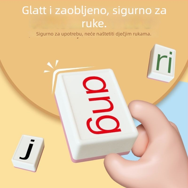 Plastična kartična društvena igra Pinyin Mahjong – prepoznavanje slova, edukativna zagonetka za obitelj