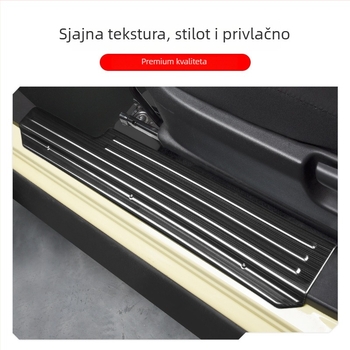 Nerđajući čelik prag zaštita traka za Suzuki Jimny JB74/JC74 (19–25), automatski mjenjač, dekorativni dodatak Imperial Master