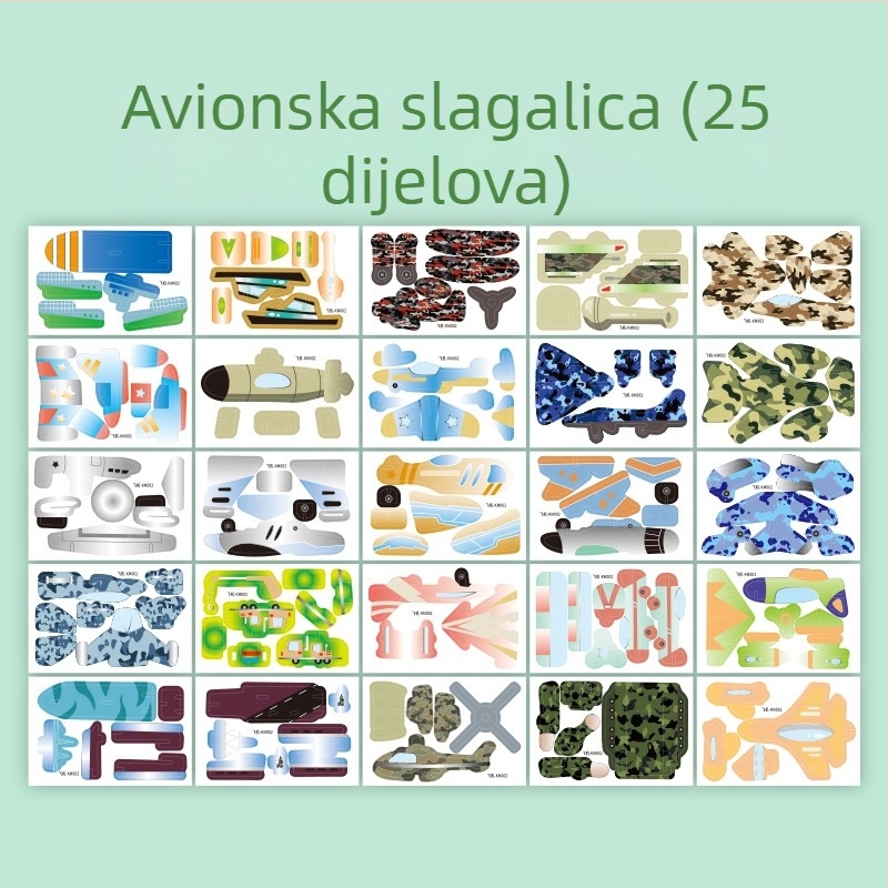 3D puzzle s insektima za djecu - papirnata DIY edukativna igračka za uzrast 4-6 godina
