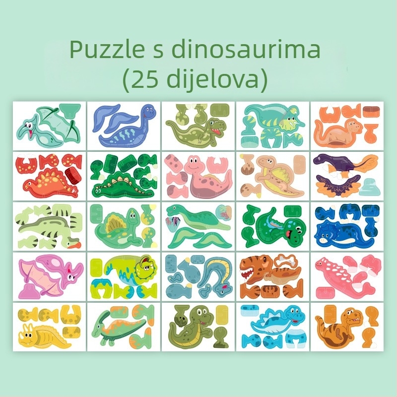 3D puzzle s insektima za djecu - papirnata DIY edukativna igračka za uzrast 4-6 godina