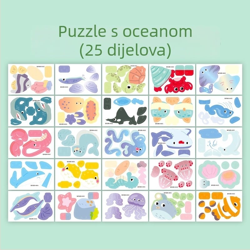 3D puzzle s insektima za djecu - papirnata DIY edukativna igračka za uzrast 4-6 godina