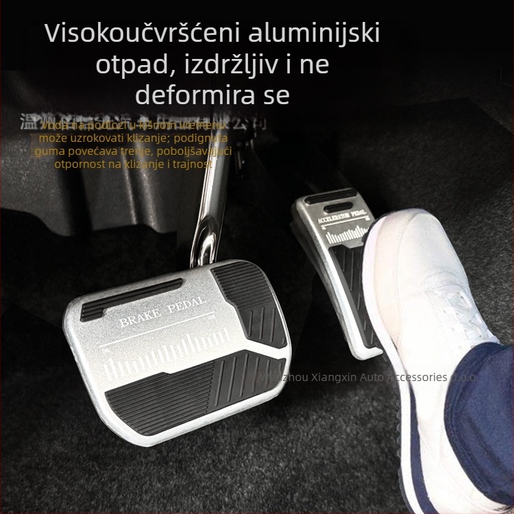 Pedale kočnice i ubrzanja za Geely Galaxy L7/L6/M9 – unutarnja protuklizna dekoracija od aluminijske legure i silikona, kompatibilno s automatskim mjenjačem