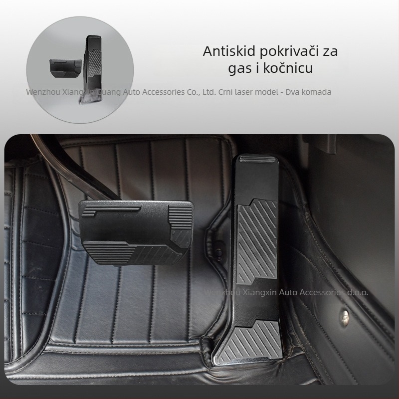 Pedale kočnice i ubrzanja za Geely Galaxy L7/L6/M9 – unutarnja protuklizna dekoracija od aluminijske legure i silikona, kompatibilno s automatskim mjenjačem