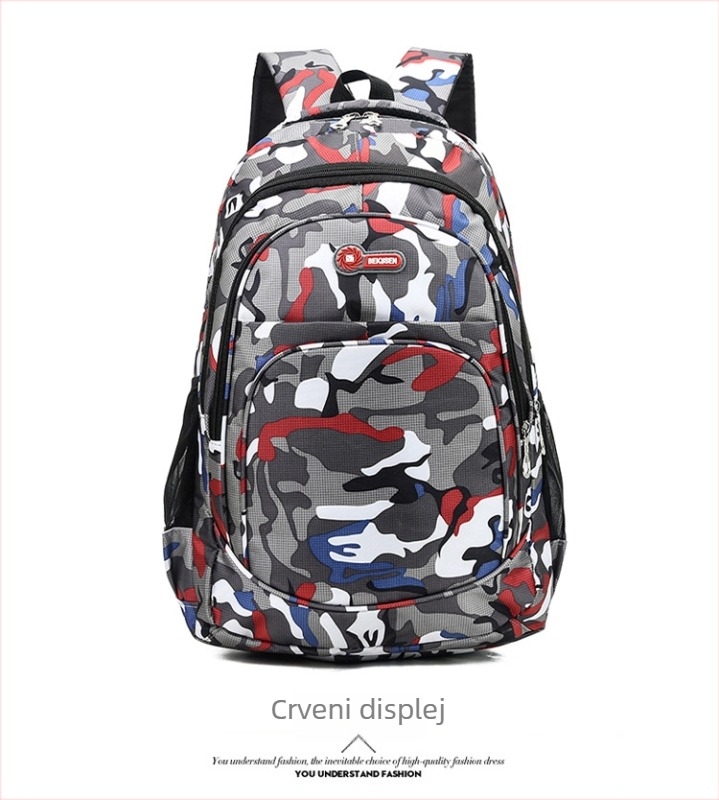 Unisex ruksak za putovanje od najlona 36-55 L, pretinac za 14-inčni laptop, prozračan, zakrivljeni naramenici