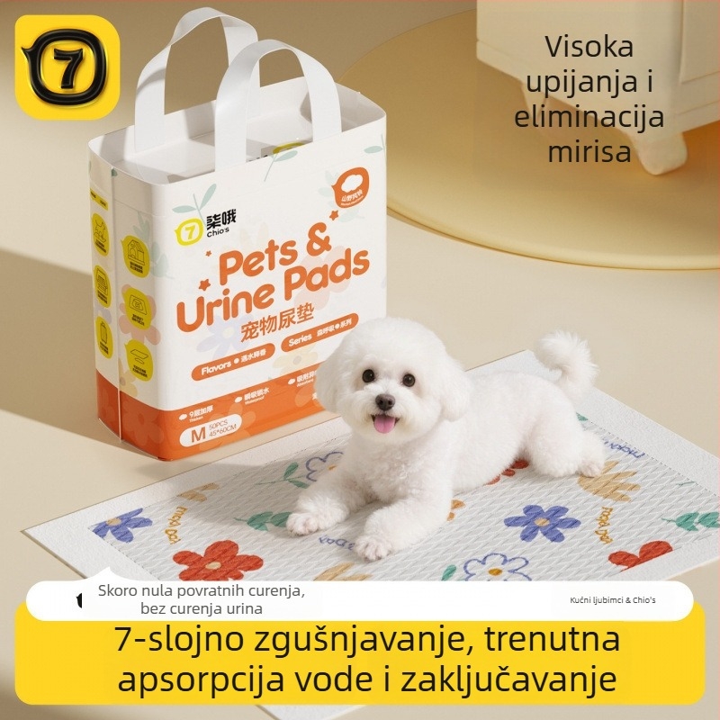 Pelena za psa, dezodorirajuća, upijajuća, debela, 100 komada, jednokratna