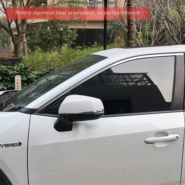 Automobilska mrežasta zavjesa za prozor – zaštita od komaraca, privatnost, zaštita od sunca, prozračna, prozirna, toplinska izolacija; pogodno za sedan i SUV; Materijal: poliesterna mreža; Učvršćivanje: vrsta vješanja