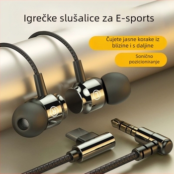 Gaming slušalice, in-ear, minimalistički stil, 2,5 mm priključak s L-oblikom