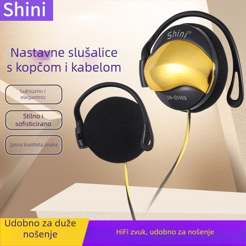 Beini žične slušalice s kukom za uho, bass prilagodba, izravni priključak, za sport i HD pozive
