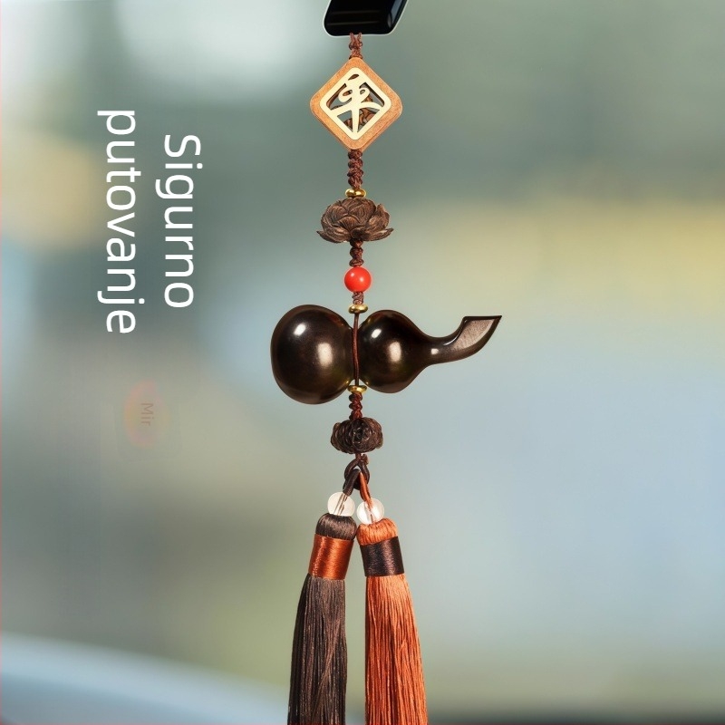 Auto privjesak od sandalovine – ukras za retrovizor u obliku tikve, talisman sigurnosti, unisex, unutarnja dekoracija u kineskom stilu, novi model