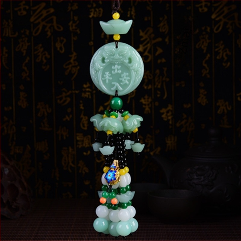 Krištalni auto privjesak u obliku bundeve – kineski tradicionalni stil, unutarnja dekoracija automobila, Energy Hut