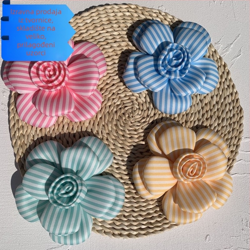 Trodimenzionalni corsage od poliestera, cvjetovi u obliku cvijeta, unisex dodatak, pakiranje na veliko