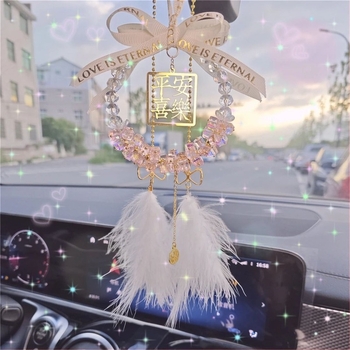 Krištalni privjesak za retrovizor automobila – unutarnja dekoracija, moderan stil