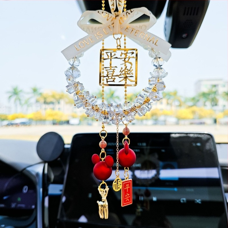 Krištalni privjesak za retrovizor automobila – unutarnja dekoracija, moderan stil