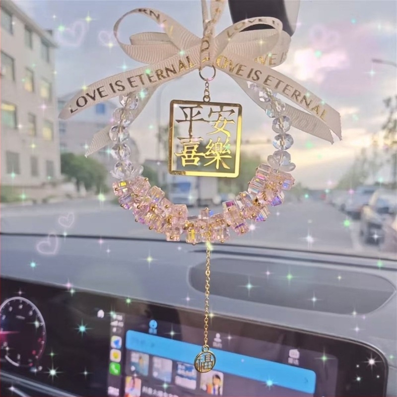 Krištalni privjesak za retrovizor automobila – unutarnja dekoracija, moderan stil