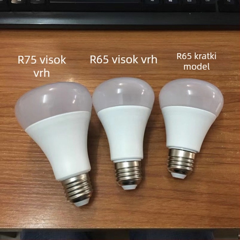 LED žarulja – model Flat Head Bubble, Materijal PC, Mat površina, Set kućišta lampe
