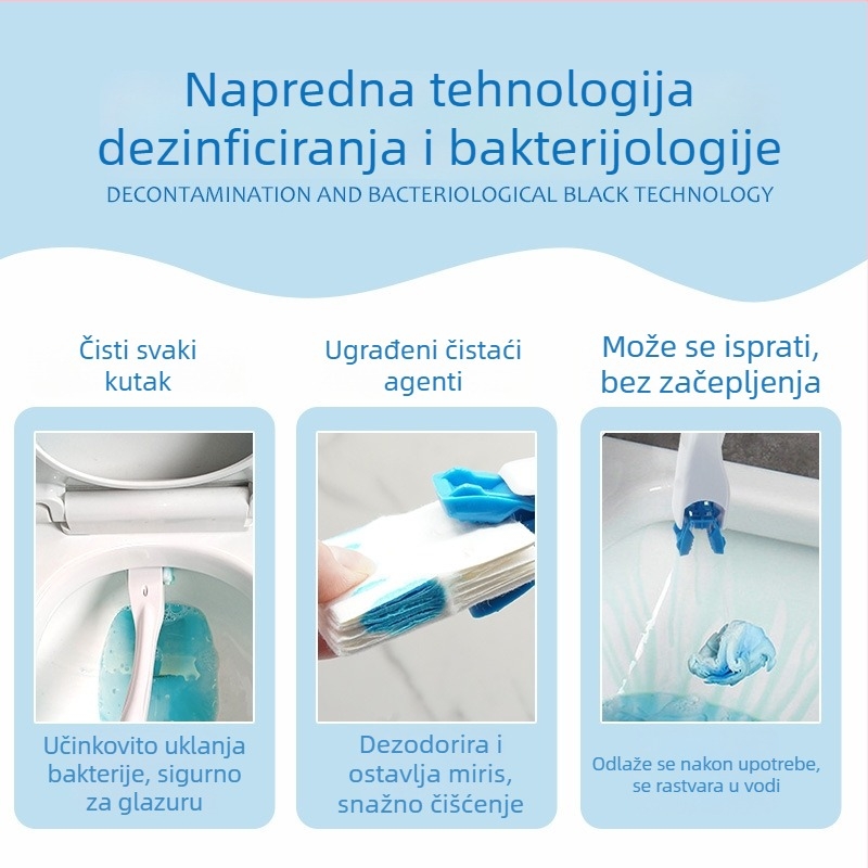 Zamjenska glava za jednokratnu WC četku — Blue Seth (Materijal: Plastika; Podrijetlo: Dalian, Liaoning; Stil: Moderan jednostavan)
