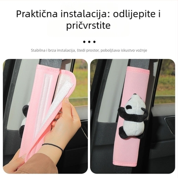 Jastučići za sigurnosni pojas automobila – poliester, Panda dizajn, 220 g, brenda Che zhiqian