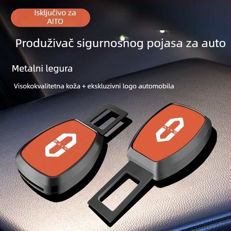 Umetak sigurnosnog pojasa s produžnim dijelom, kompatibilan s Huawei AITO M5/M7/M9, s logom