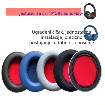 Kožna futrola za bežične slušalice 1MORE SonoFlow Pro (Model: 1more/sonoflow; Materijal: umjetna koža; Kompatibilno: HC905 navlake za uši; Obrada: prilagođeni uzorak; Izlazak: 2024)