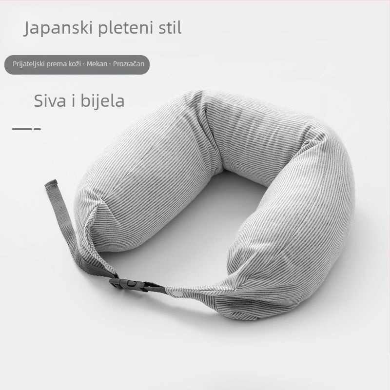 U oblik jastuka – punjenje od čestica pjene, otklonjivo i perivo, jezgra od 100% pamuka, japanski stil