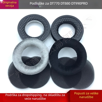 Jastučići za uši Beyerdynamic s flanelom za modele T5P, T1, DT440, DT990, DT880, DT770 PRO — jednostavna ugradnja, udobni, prilagodljivi uzorku