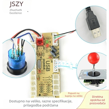 DIY arkadna pločica joysticka s USB čipom za PC – komplet za upravljanje joystickom