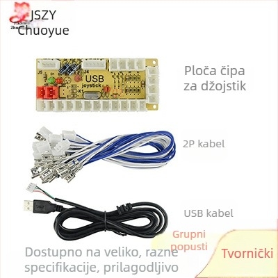 DIY arkadna pločica joysticka s USB čipom za PC – komplet za upravljanje joystickom