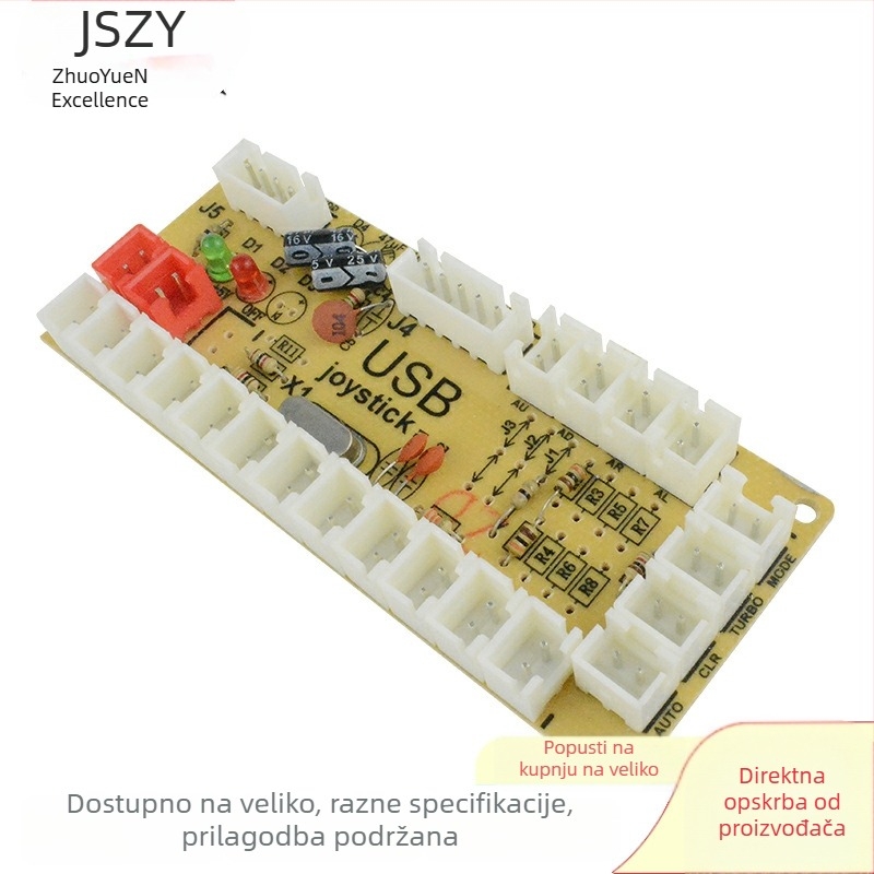 DIY arkadna pločica joysticka s USB čipom za PC – komplet za upravljanje joystickom