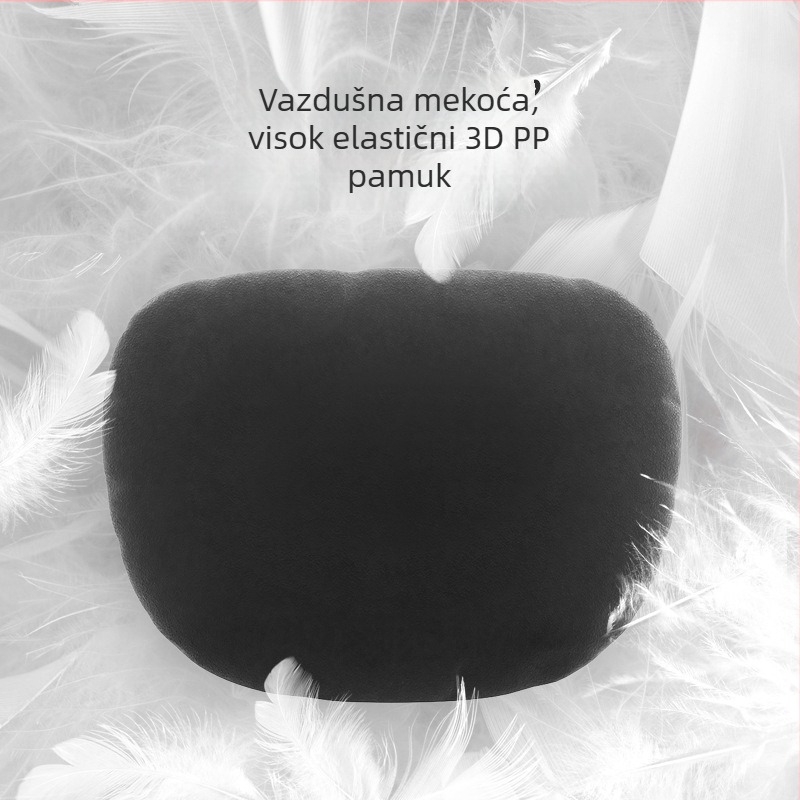 Auto jastuk za naslon glave sa slojem zraka - jastuk za vrat i lumbalni dio, visokoelastični 3D PP pamuk, punjenje od sintetičkih vlakana, prilagodljiv