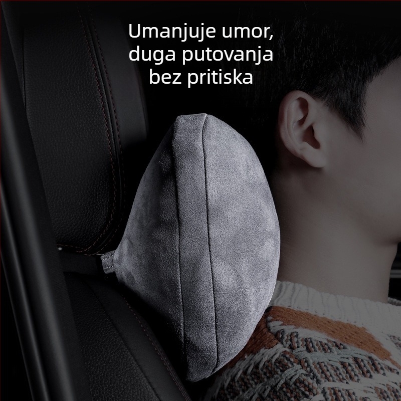 Auto jastuk za naslon glave sa slojem zraka - jastuk za vrat i lumbalni dio, visokoelastični 3D PP pamuk, punjenje od sintetičkih vlakana, prilagodljiv