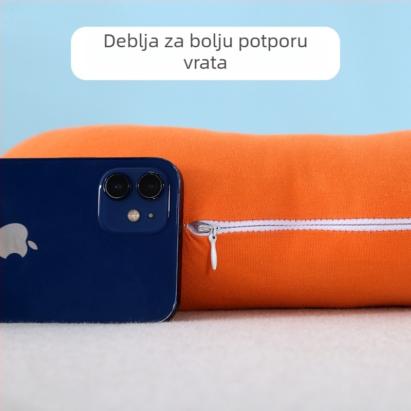 U- oblik vrata jastuk za putovanje, punilo od pearl cotton, minimalistički stil, za odrasle
