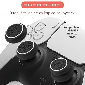 Silikonske zaštitne kapice za joystick, 6-u-1 set, kompatibilno s PS5/PS4/Xbox/NS Pro