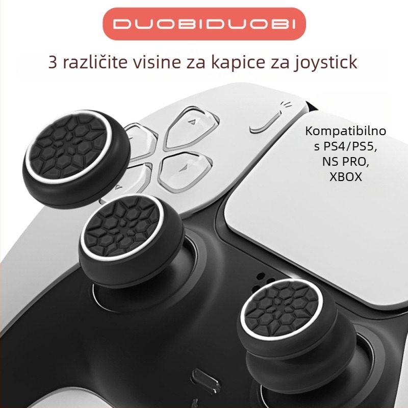 Silikonske zaštitne kapice za joystick, 6-u-1 set, kompatibilno s PS5/PS4/Xbox/NS Pro