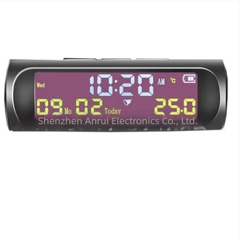 Digitalni mjerač temperature i vlage za automobil – potpuno automatski, ABS+PC, aksijalni tip, Anreal, model C-01e