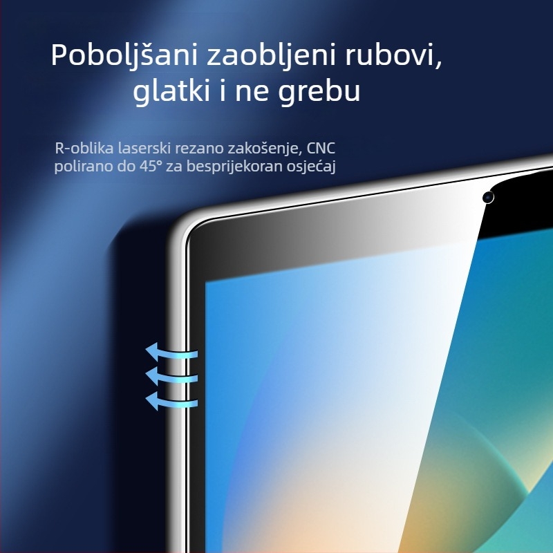 Kaljeni film za iPad 9. generacije, zaštita zaslona s potpunim pokrivanjem, model A2602, visoke rezolucije