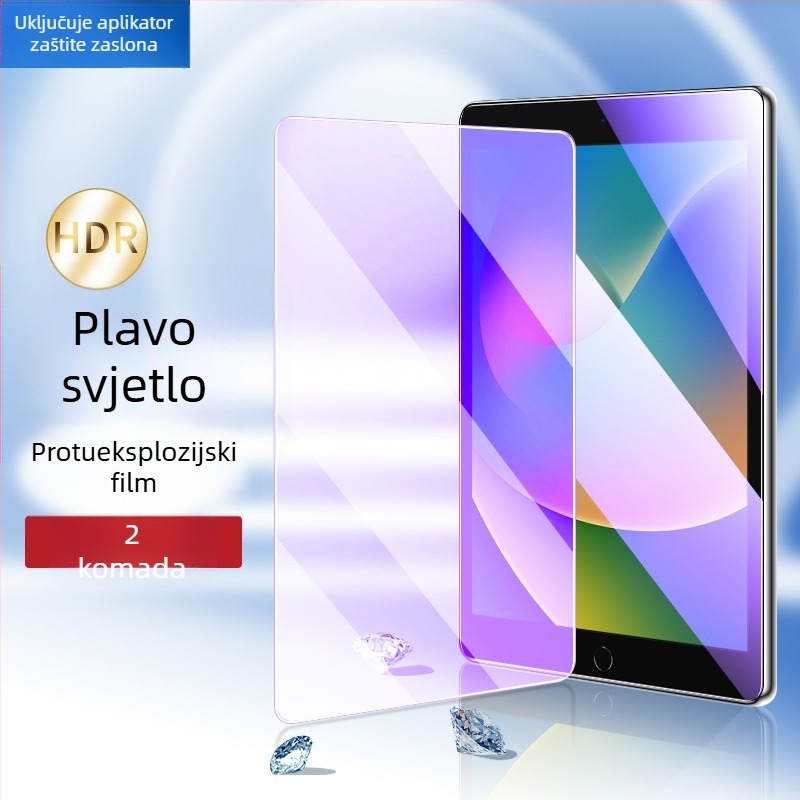 Kaljeni film za iPad 9. generacije, zaštita zaslona s potpunim pokrivanjem, model A2602, visoke rezolucije
