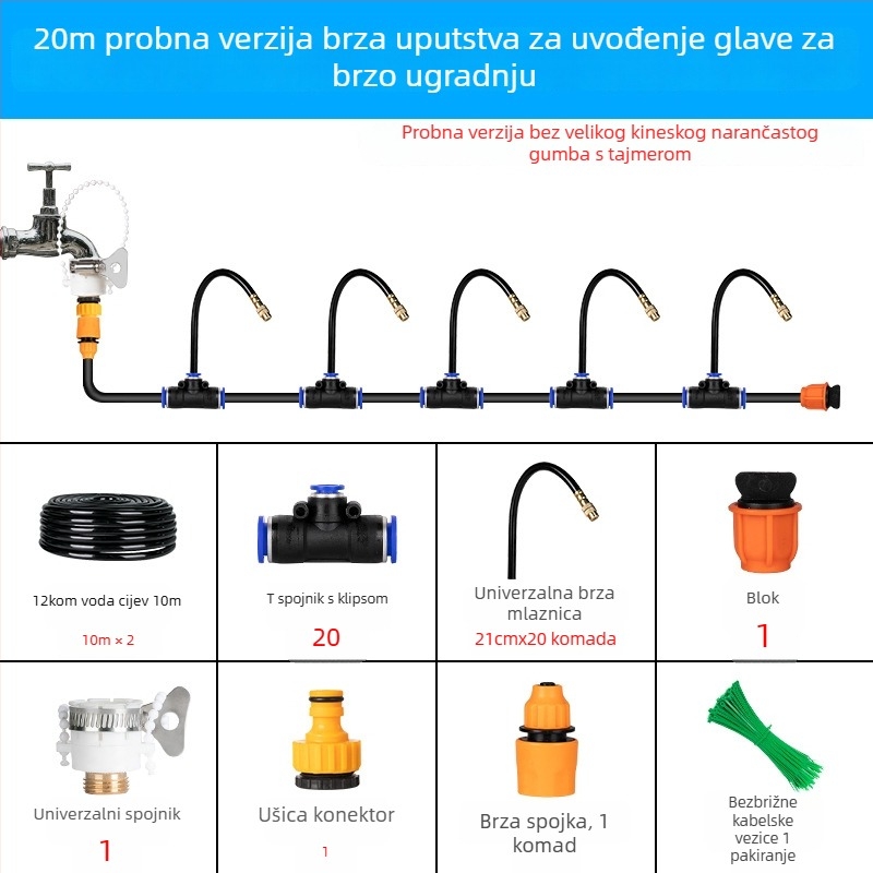 Vremenski uređaj za kap-po-kap navodnjavanje – Materijal POM, Brend Live Together, Za kućno vrtlarenje i javne zelene površine