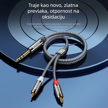 Rickson kabel za zvučnike s najlonskim jezgrom, bakreni vodiči bez kisika (OFC), pozlaćeni sloj, namijenjen digitalnim uređajima