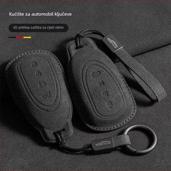 Futrola za ključ automobila od velura, minimalistički dizajn, prilagodljivo