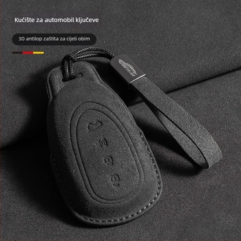 Futrola za ključ automobila od velura, minimalistički dizajn, prilagodljivo
