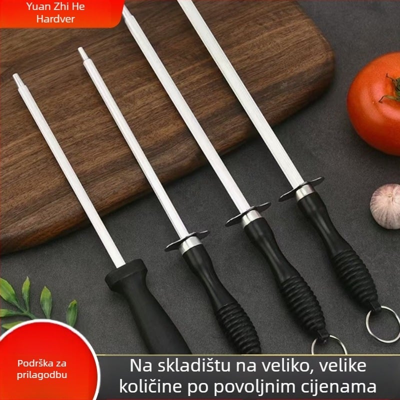 Štapić za oštrenje nože od ugljičnog čelika, ručni kuhinjski alat, moderan minimalistički dizajn, mogućnost prilagodbe