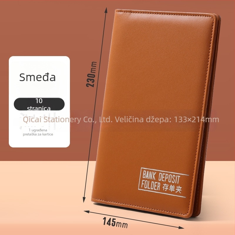 Kožni držač dokumenata Bill Holder 01, Serija Bill, Qicai