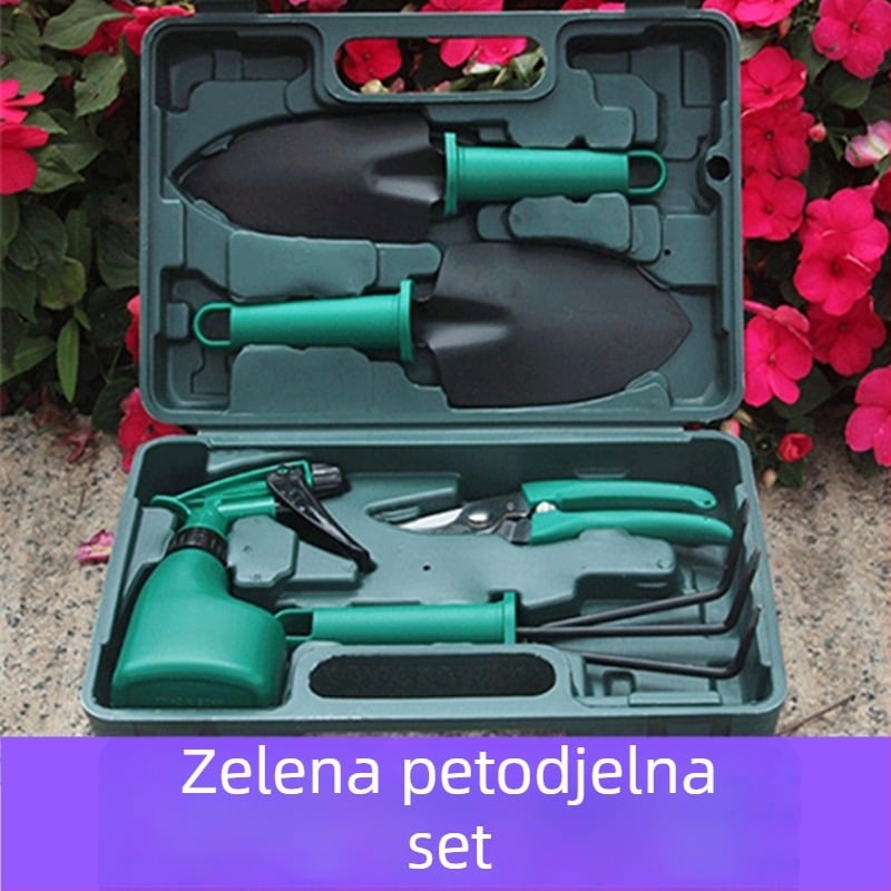 Set alata za vrtlarstvo od nehrđajućeg čelika, škarice za cvijeće, 10-dijelni kućni set za vrtlarstvo