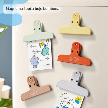 Narita Šareni magnetski klip za hladnjak — višenamjenski klip za bilješke i račune